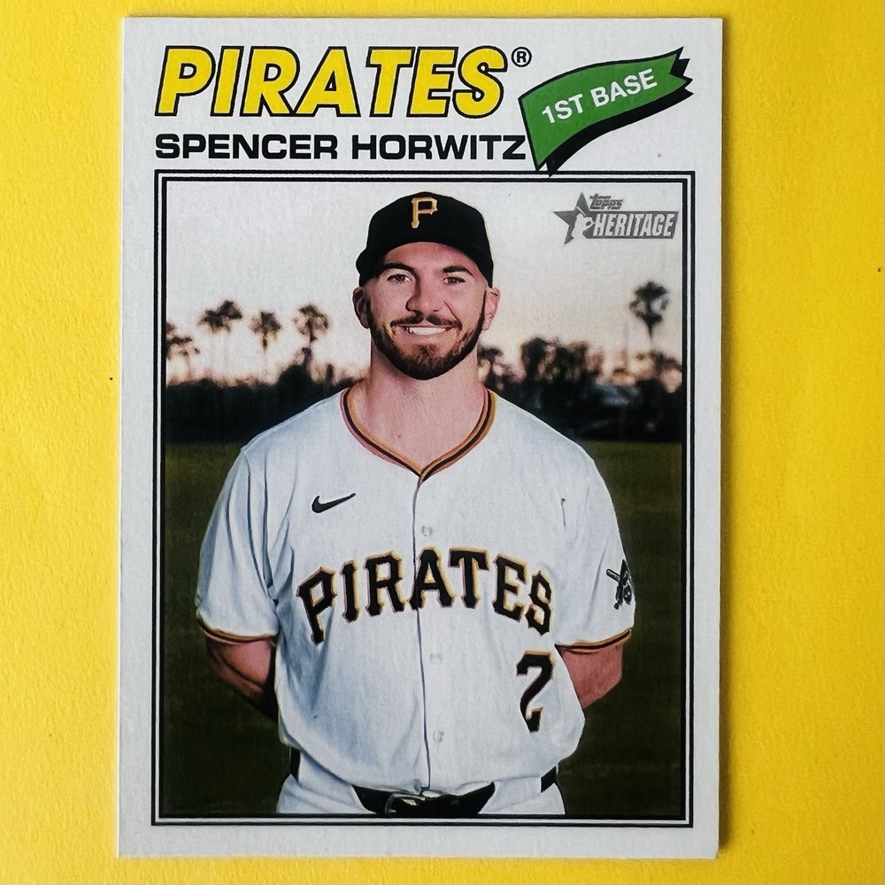 2026‎ Topps Heritage Baseball Spencer Horwitz #266 Pittsburgh Pirates Base